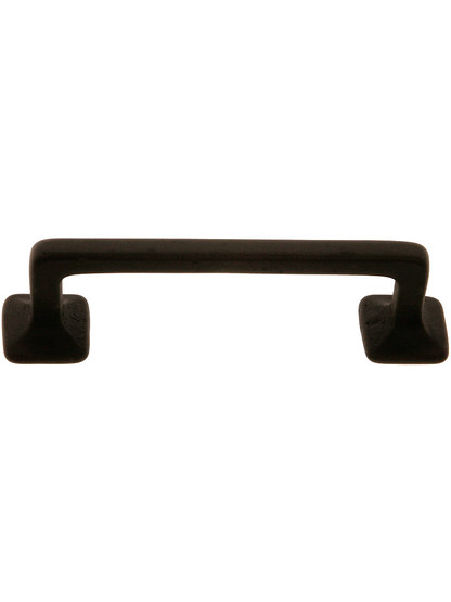 Mission Style Drawer Pull - 3 inch Center to Center in Oil-Rubbed Bronze.